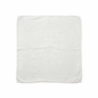 White paisley motorcycle bandana